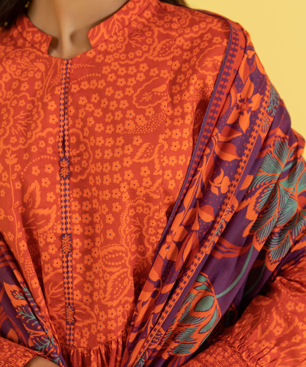 3 PIECE - PRINTED LAWN SUIT