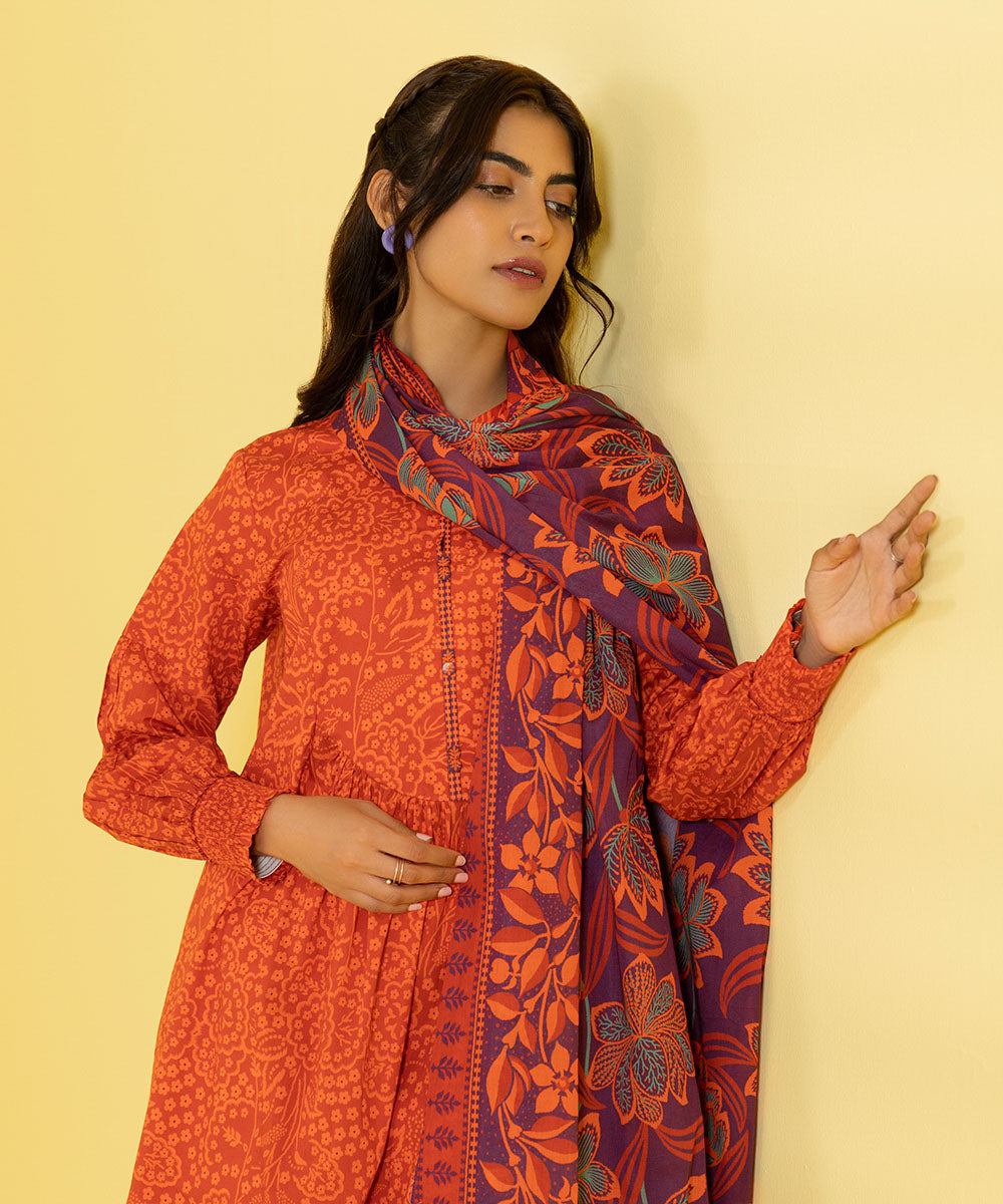 3 PIECE - PRINTED LAWN SUIT