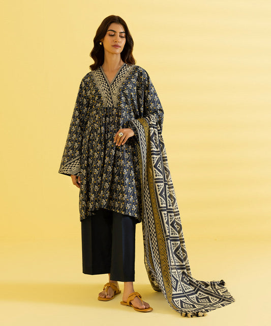3 PIECE - PRINTED LAWN SUIT