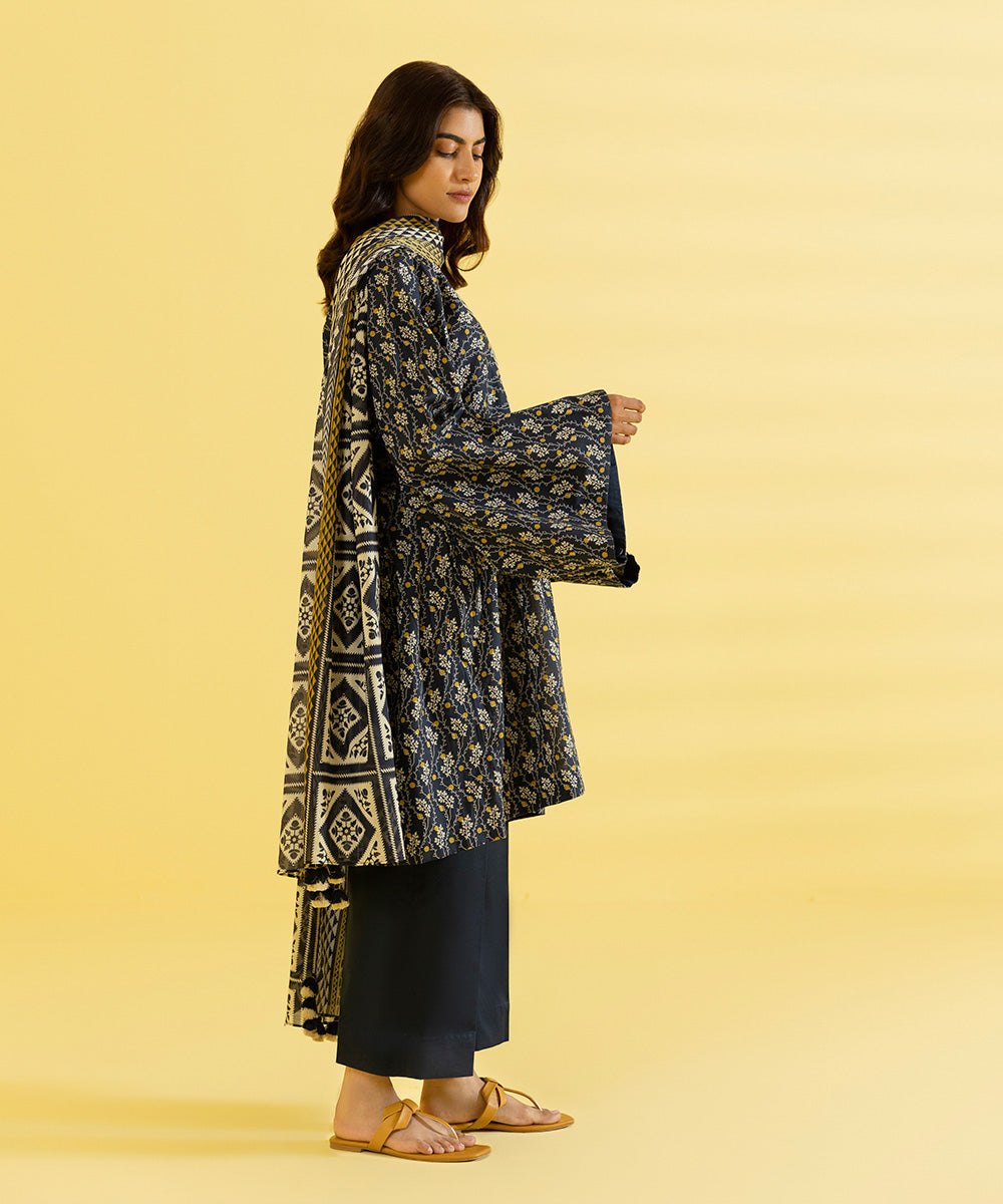 3 PIECE - PRINTED LAWN SUIT