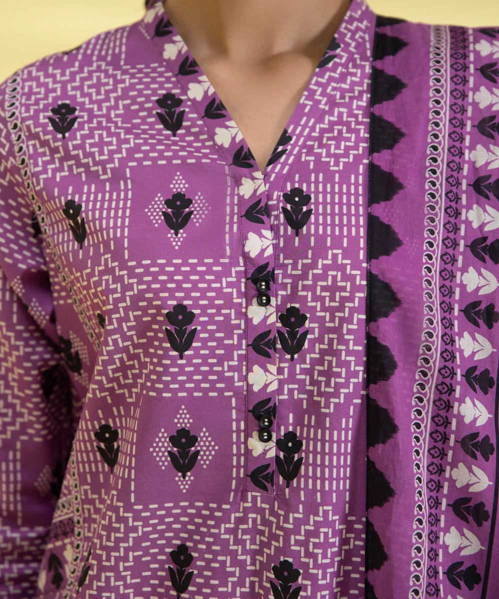 3 PIECE - PRINTED LAWN SUIT