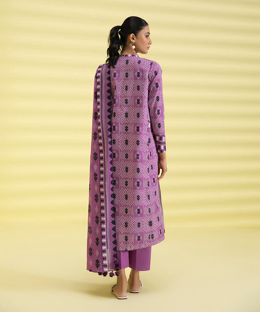 3 PIECE - PRINTED LAWN SUIT