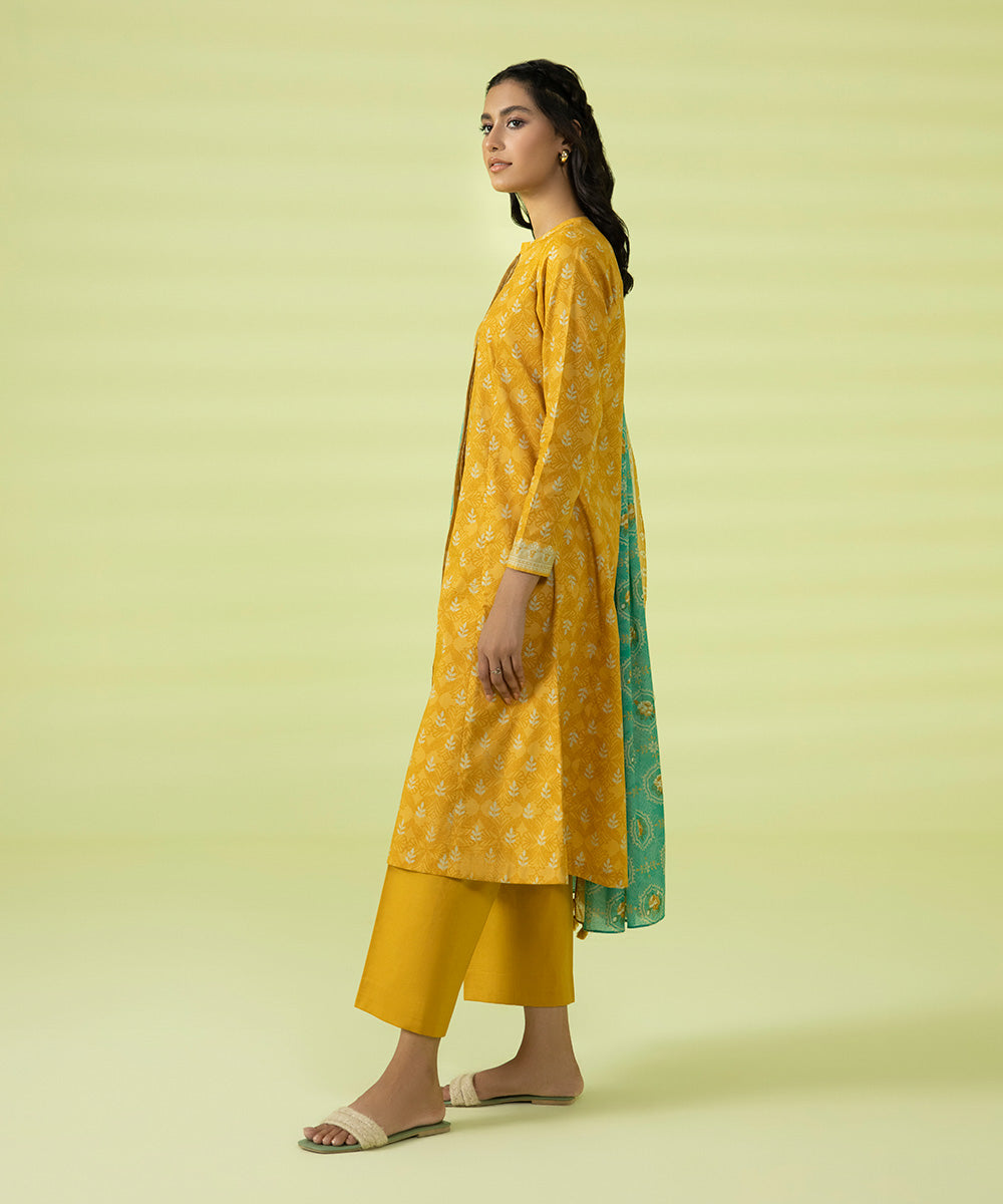 3 PIECE - PRINTED LAWN SUIT