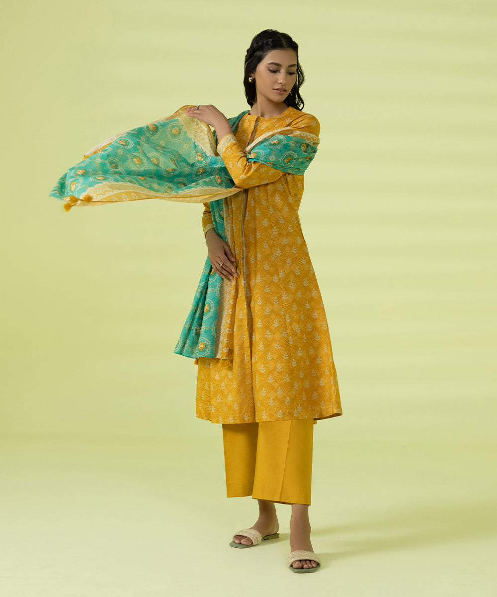 3 PIECE - PRINTED LAWN SUIT