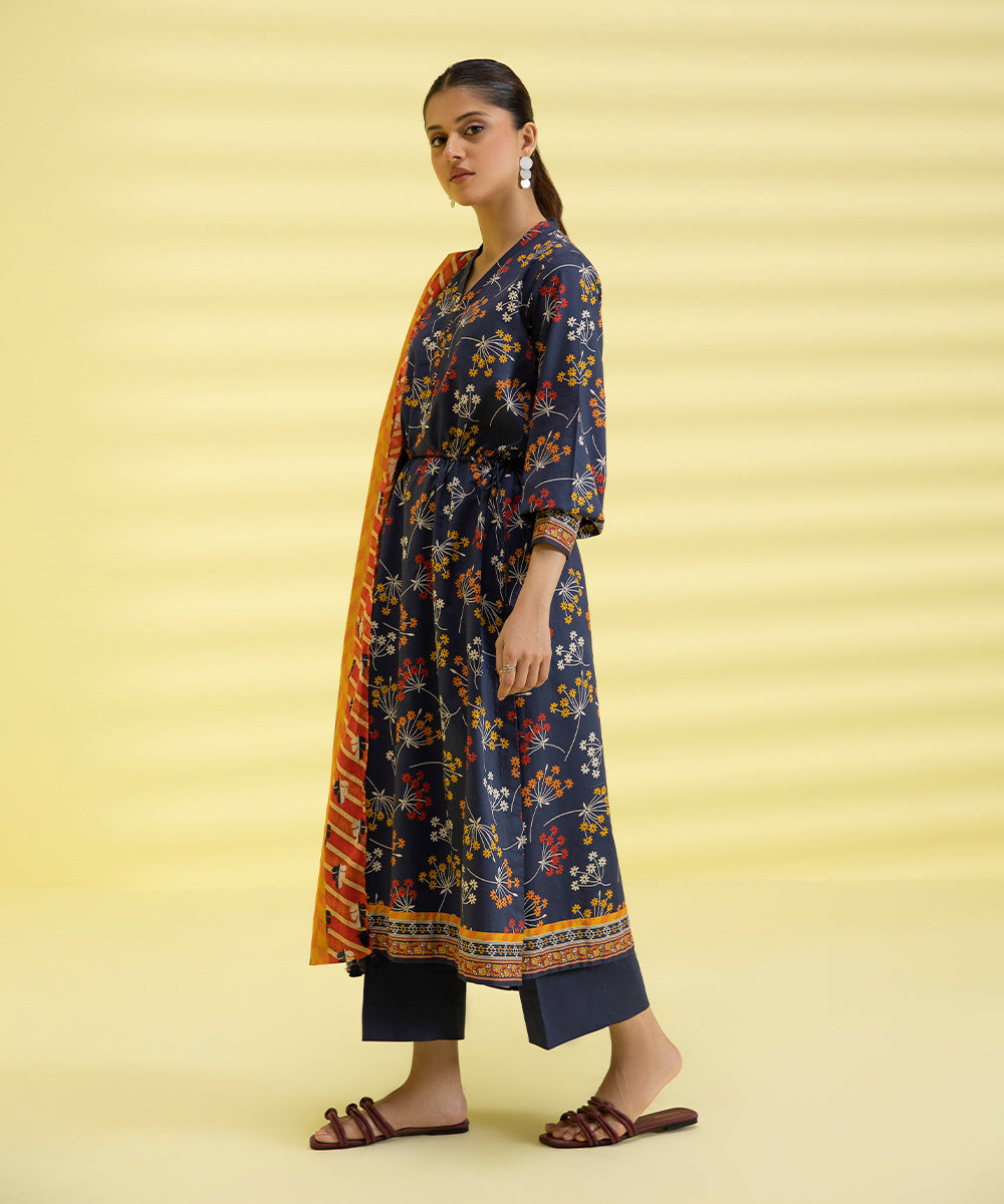 3 PIECE - PRINTED LAWN SUIT