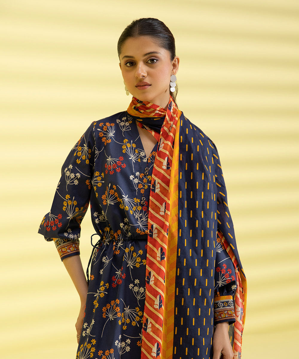 3 PIECE - PRINTED LAWN SUIT