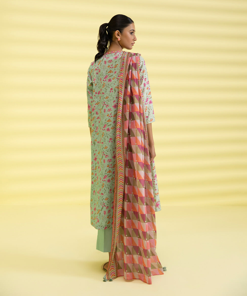 3 PIECE - PRINTED LAWN SUIT