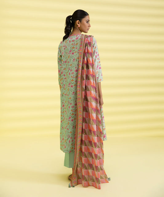 3 PIECE - PRINTED LAWN SUIT