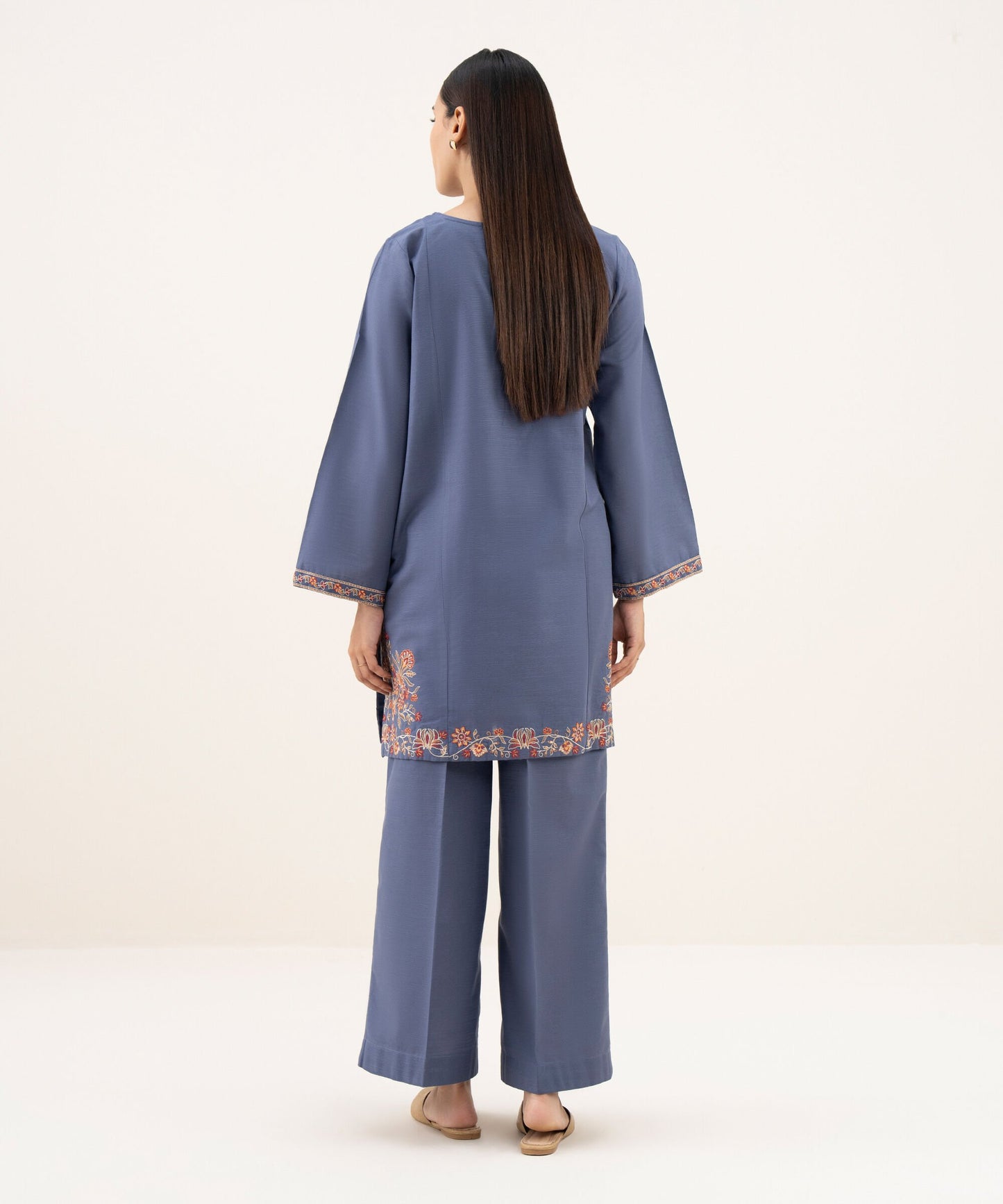 Embroidered Khaddar Shirt