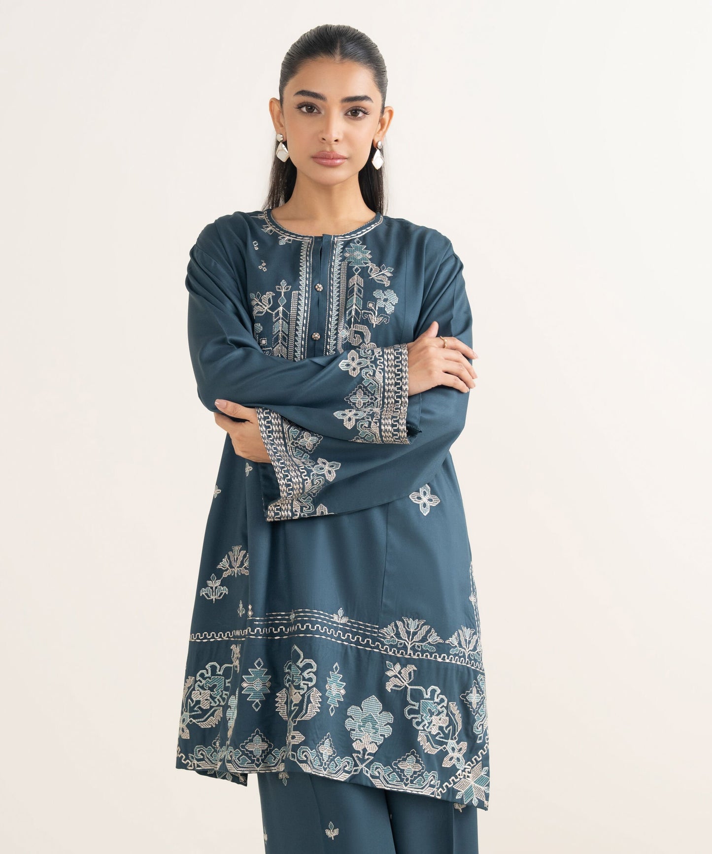 Embroidered Viscose Marina Shirt