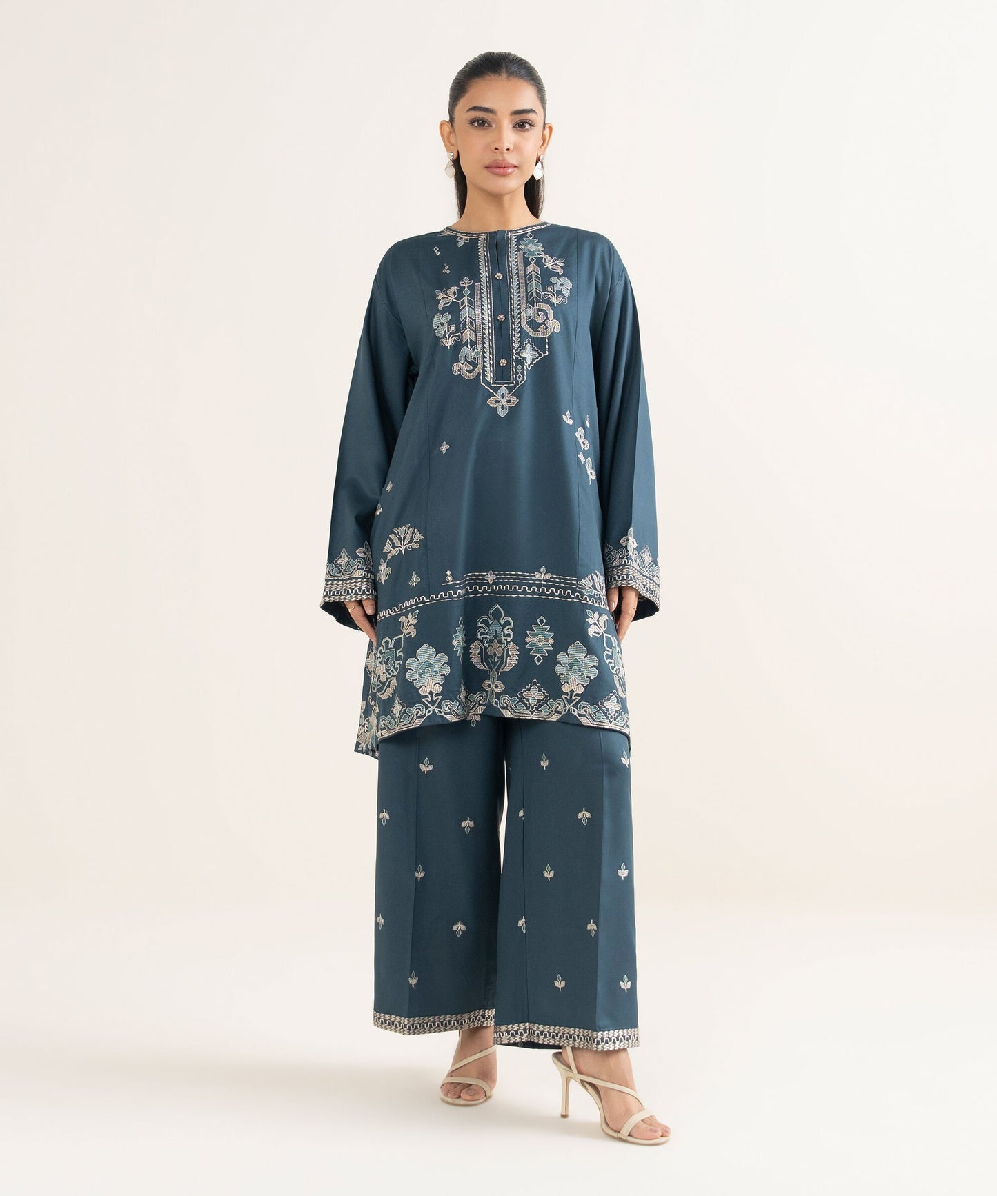 Embroidered Viscose Marina Shirt
