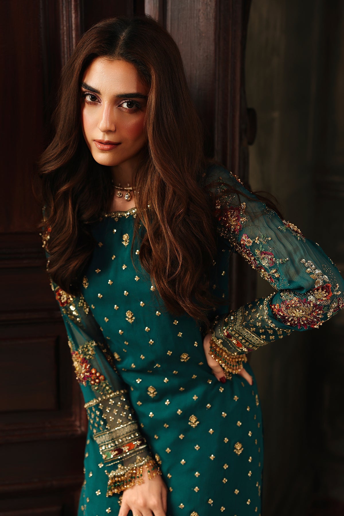 4-PC Charizma Unstitched Luxury Collection DJW5-04