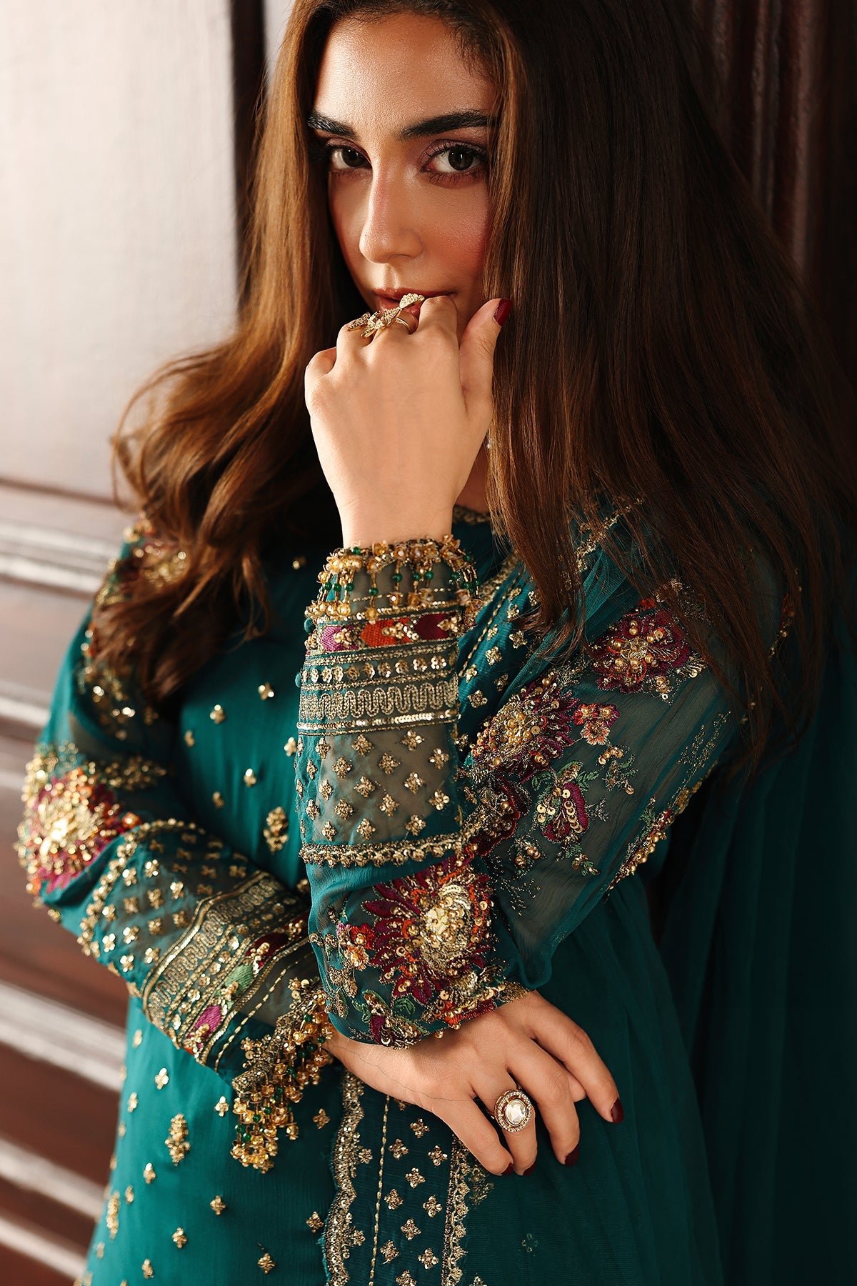 4-PC Charizma Unstitched Luxury Collection DJW5-04