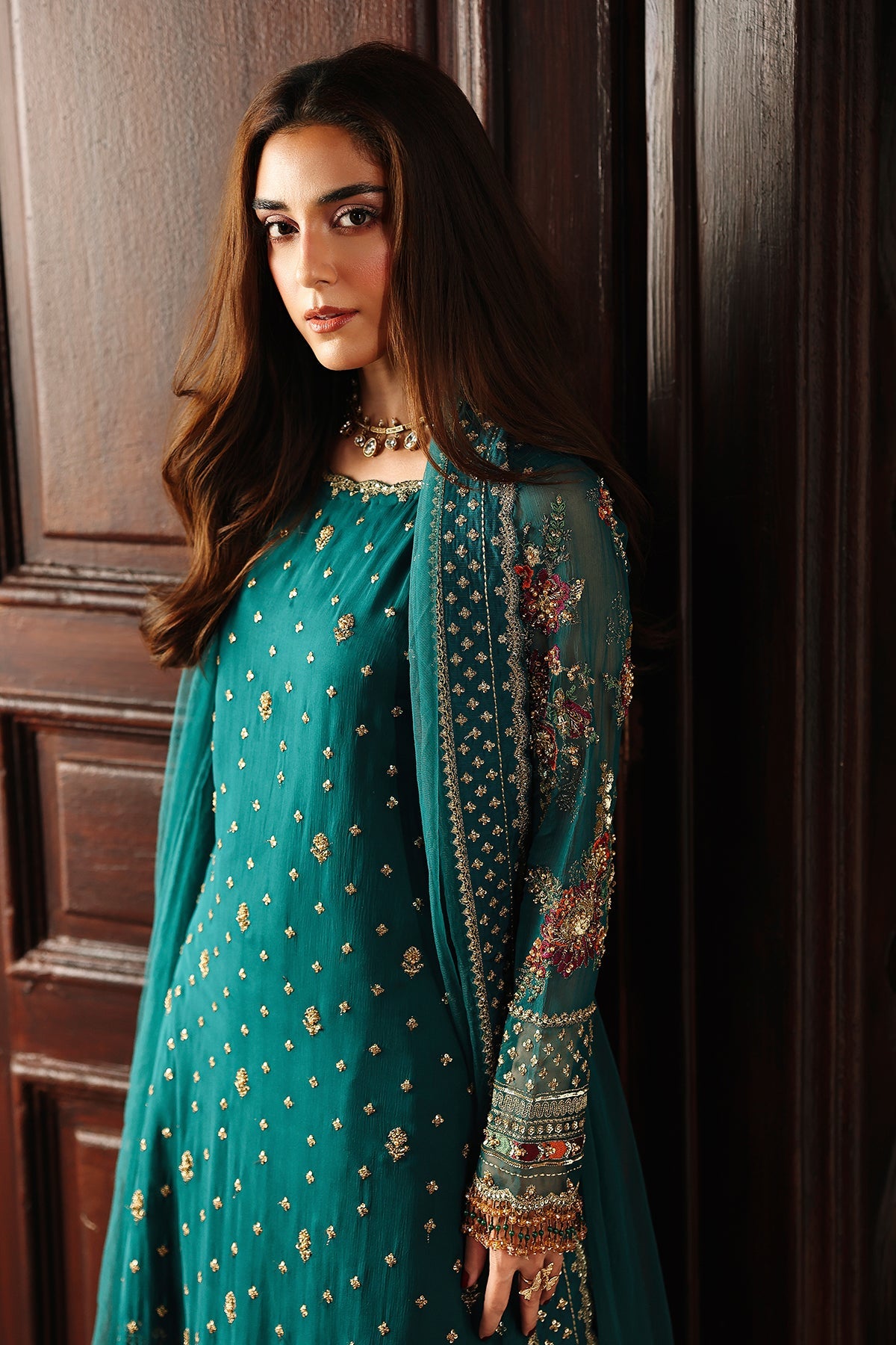 4-PC Charizma Unstitched Luxury Collection DJW5-04