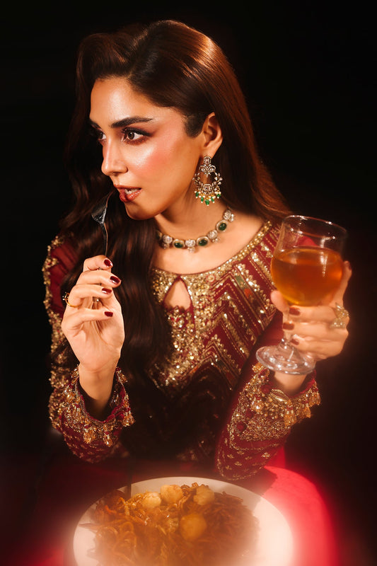 4-PC Charizma Unstitched Luxury Collection DJW5-03