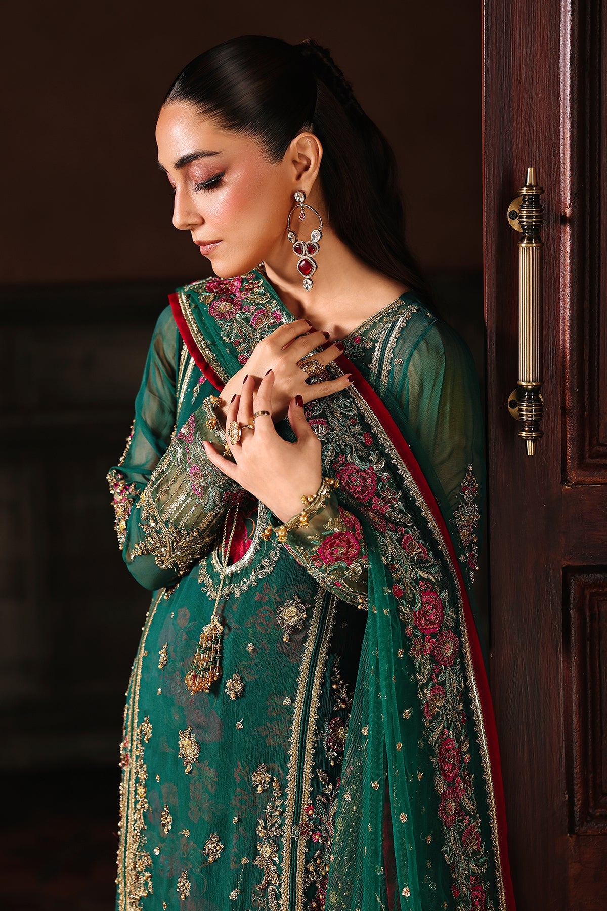 4-PC Charizma Unstitched Luxury Collection DJW5-06