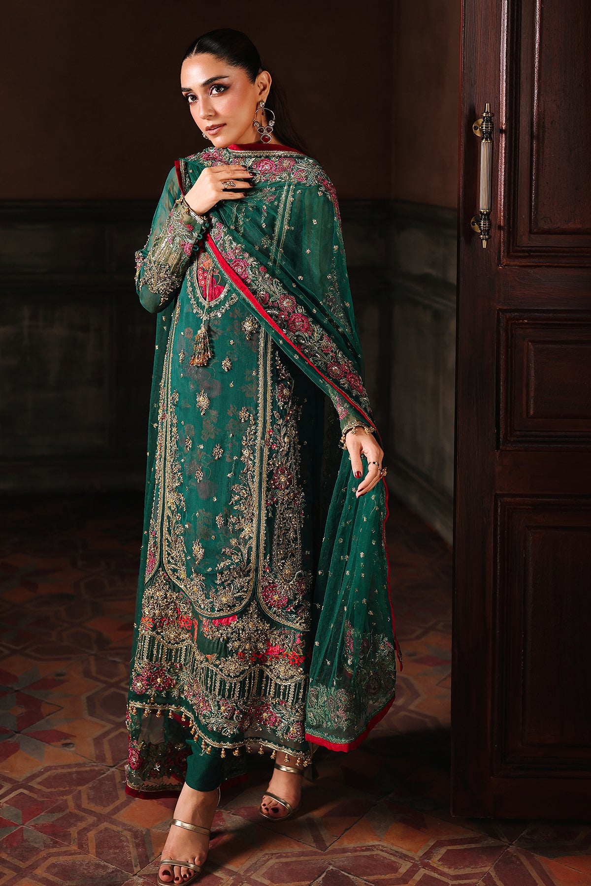 4-PC Charizma Unstitched Luxury Collection DJW5-06