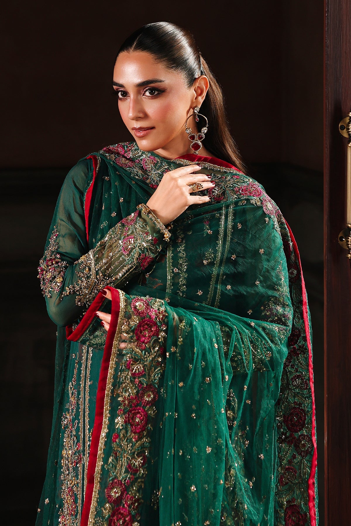 4-PC Charizma Unstitched Luxury Collection DJW5-06