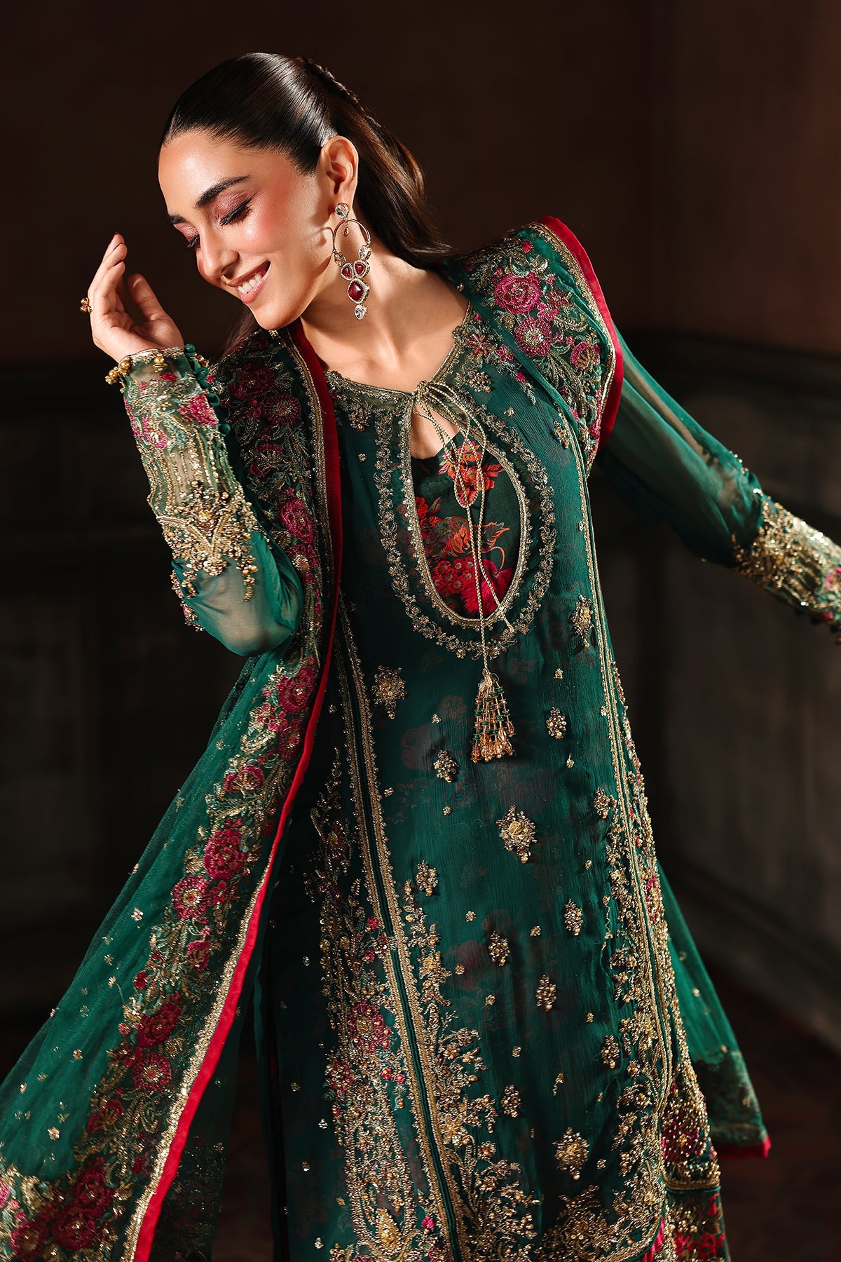 4-PC Charizma Unstitched Luxury Collection DJW5-06