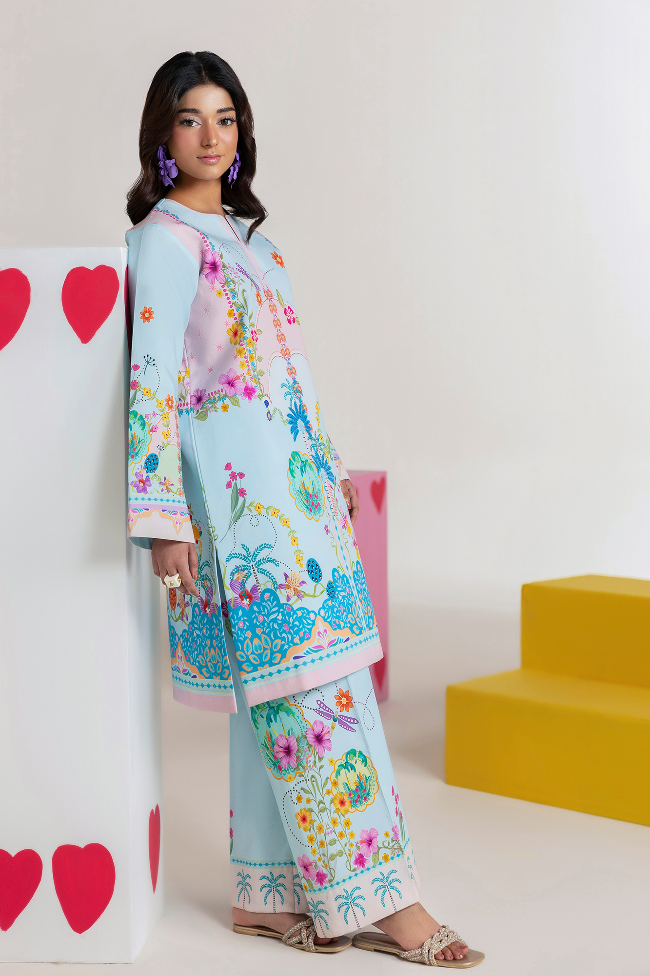 Amal Summer Prints 2Pc. Unstitched Cord 05