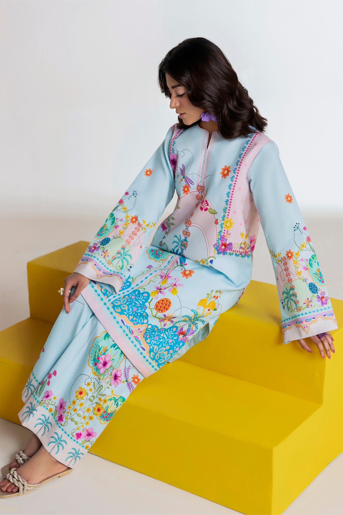 Amal Summer Prints 2Pc. Unstitched Cord 05