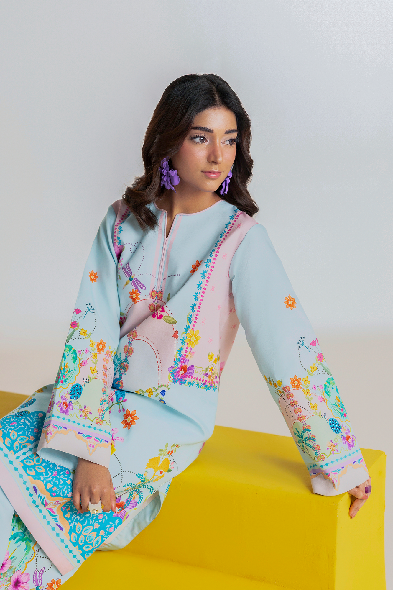 Amal Summer Prints 2Pc. Unstitched Cord 05