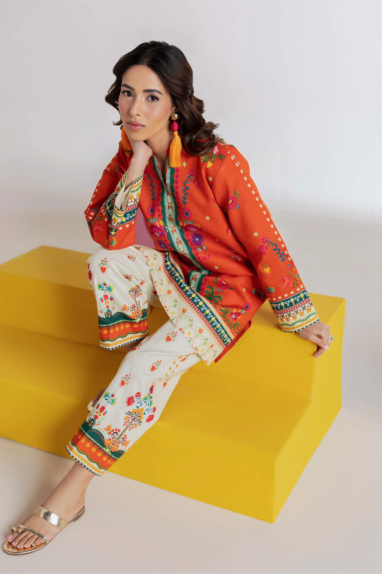 Amal Summer Prints 2Pc. Unstitched Cord 04