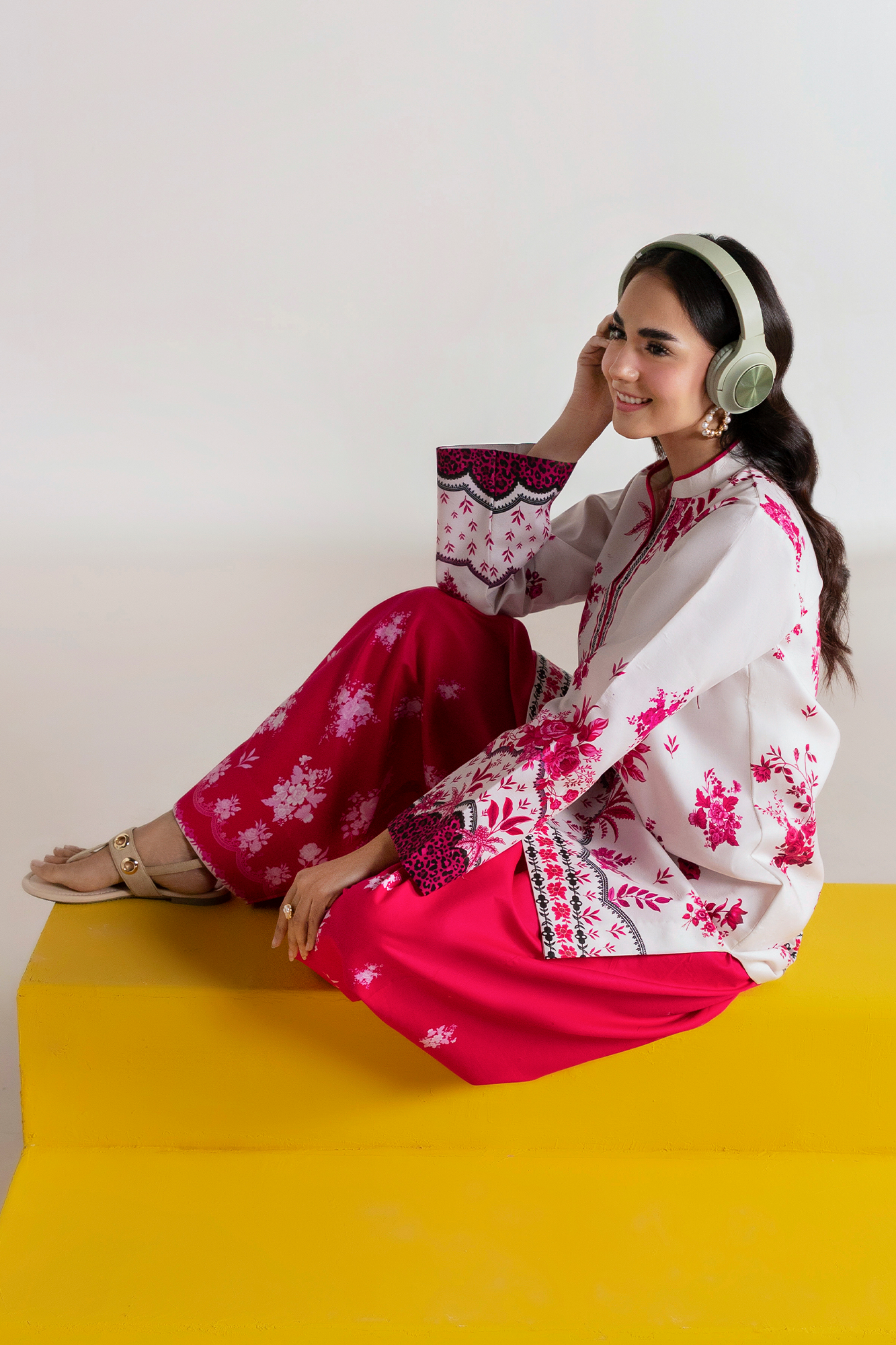 Amal Summer Prints 2Pc. Unstitched Cord 01