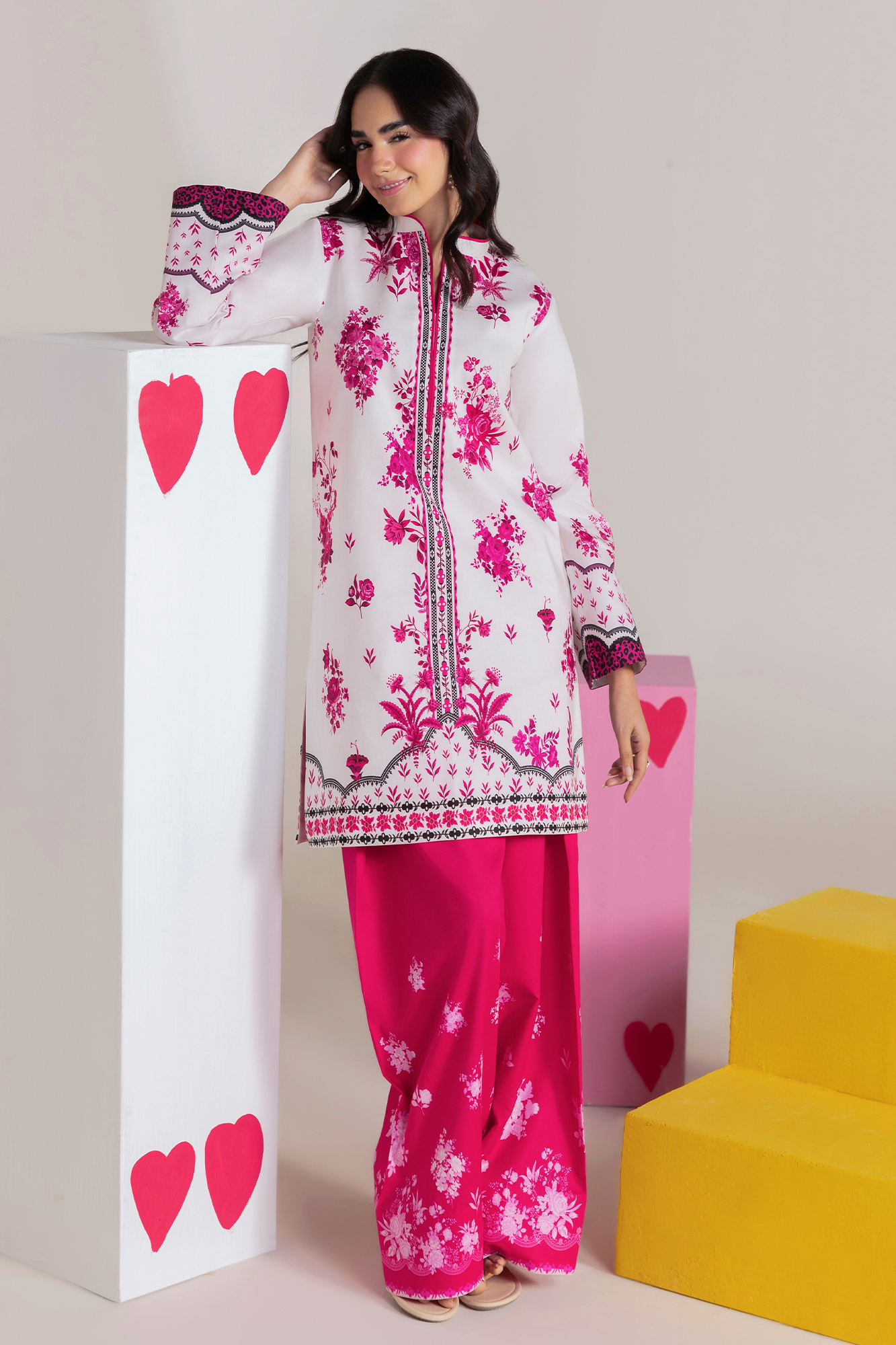 Amal Summer Prints 2Pc. Unstitched Cord 01