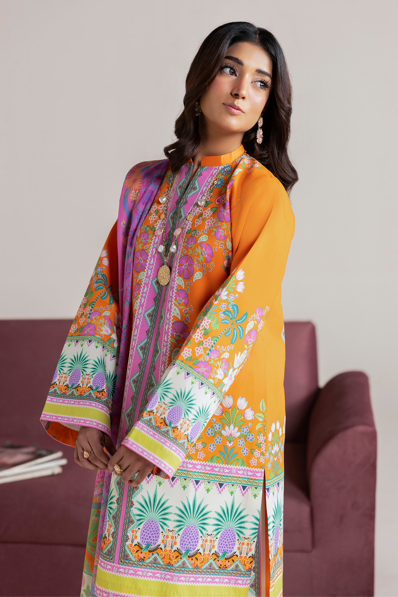Amal Summer Prints 3Pc. Unstitched 08