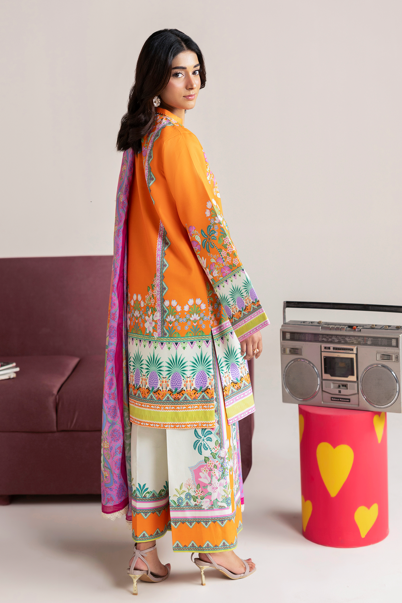 Amal Summer Prints 3Pc. Unstitched 08