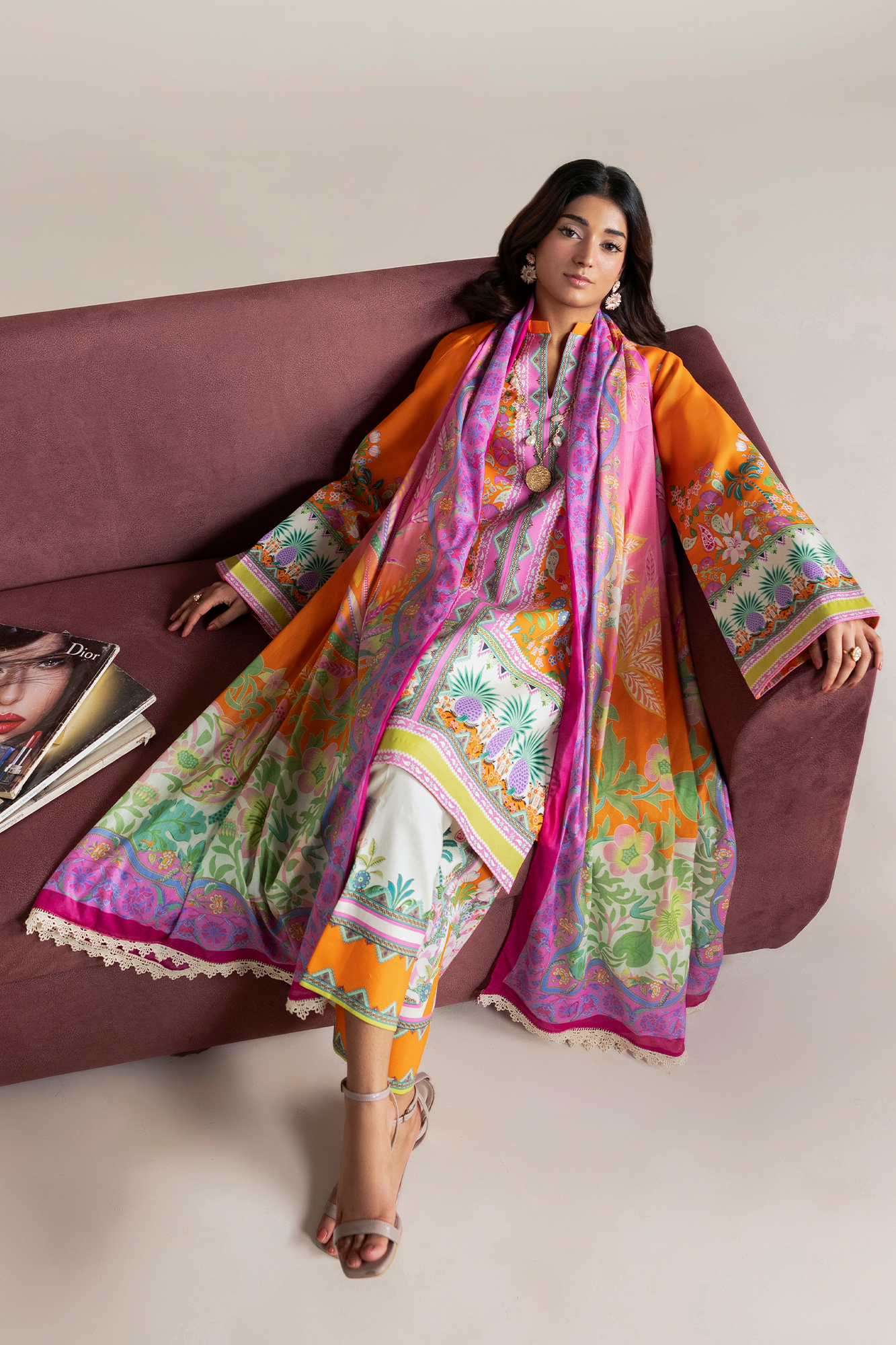 Amal Summer Prints 3Pc. Unstitched 08