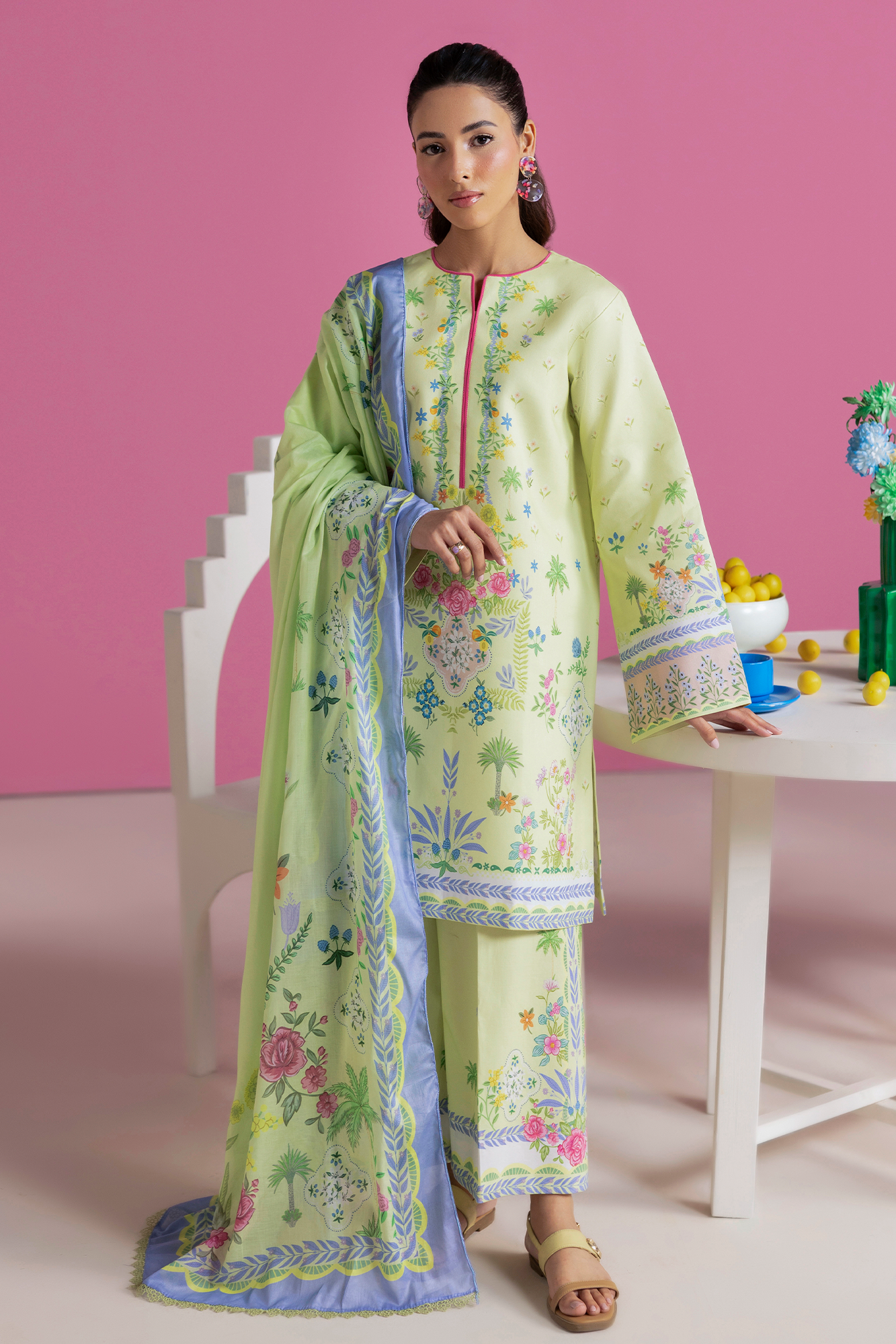 Amal Summer Prints 3Pc. Unstitched 07