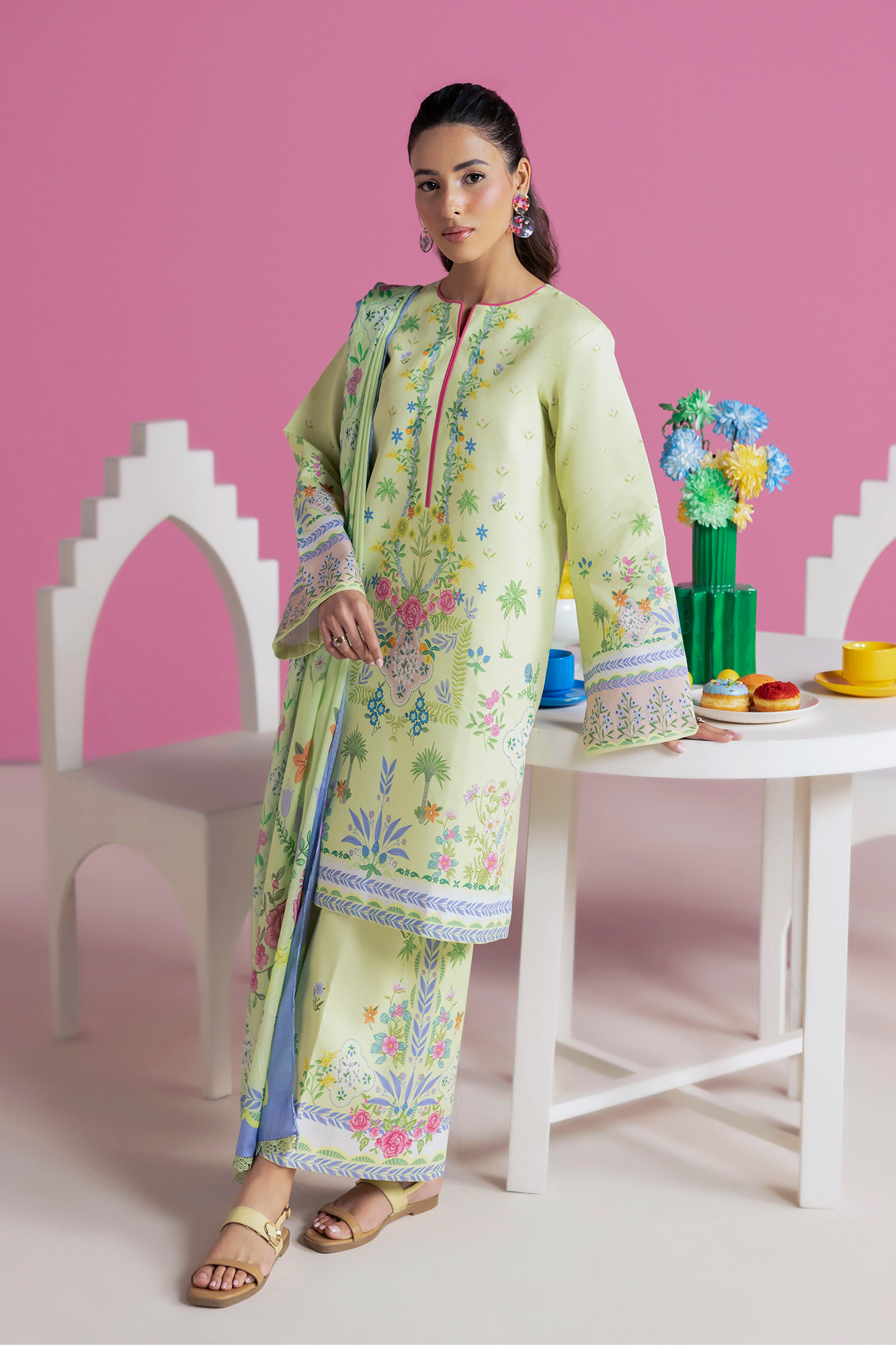 Amal Summer Prints 3Pc. Unstitched 07