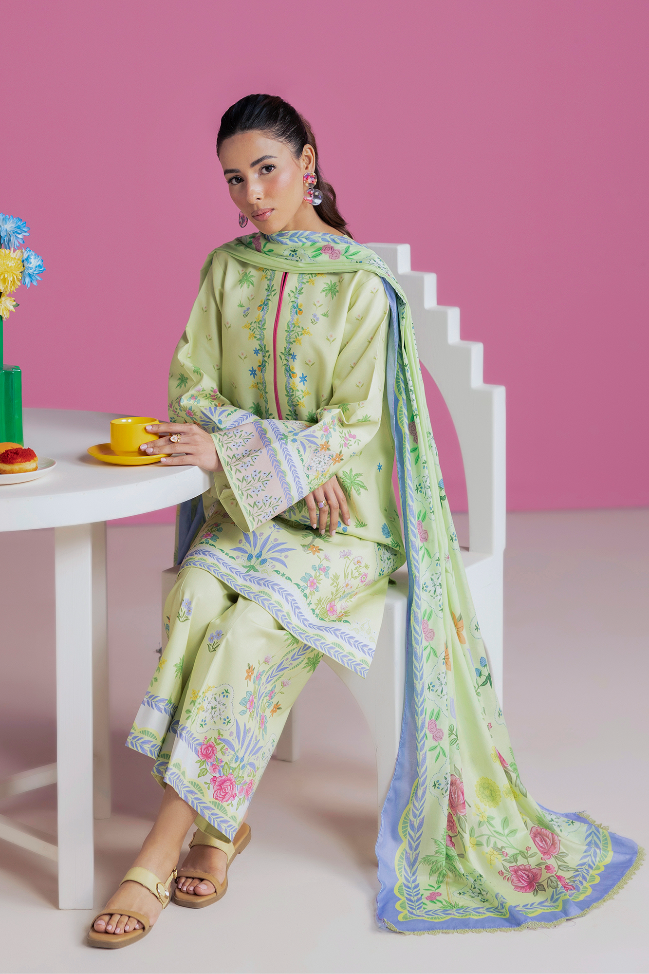 Amal Summer Prints 3Pc. Unstitched 07