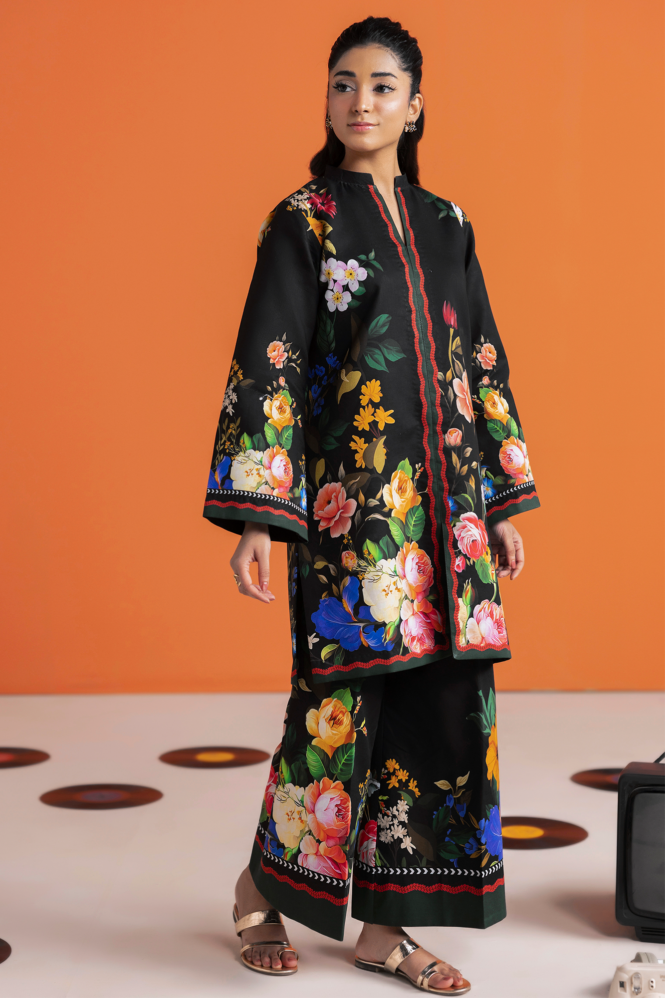 Amal Summer Prints 2Pc. Unstitched Cord 02