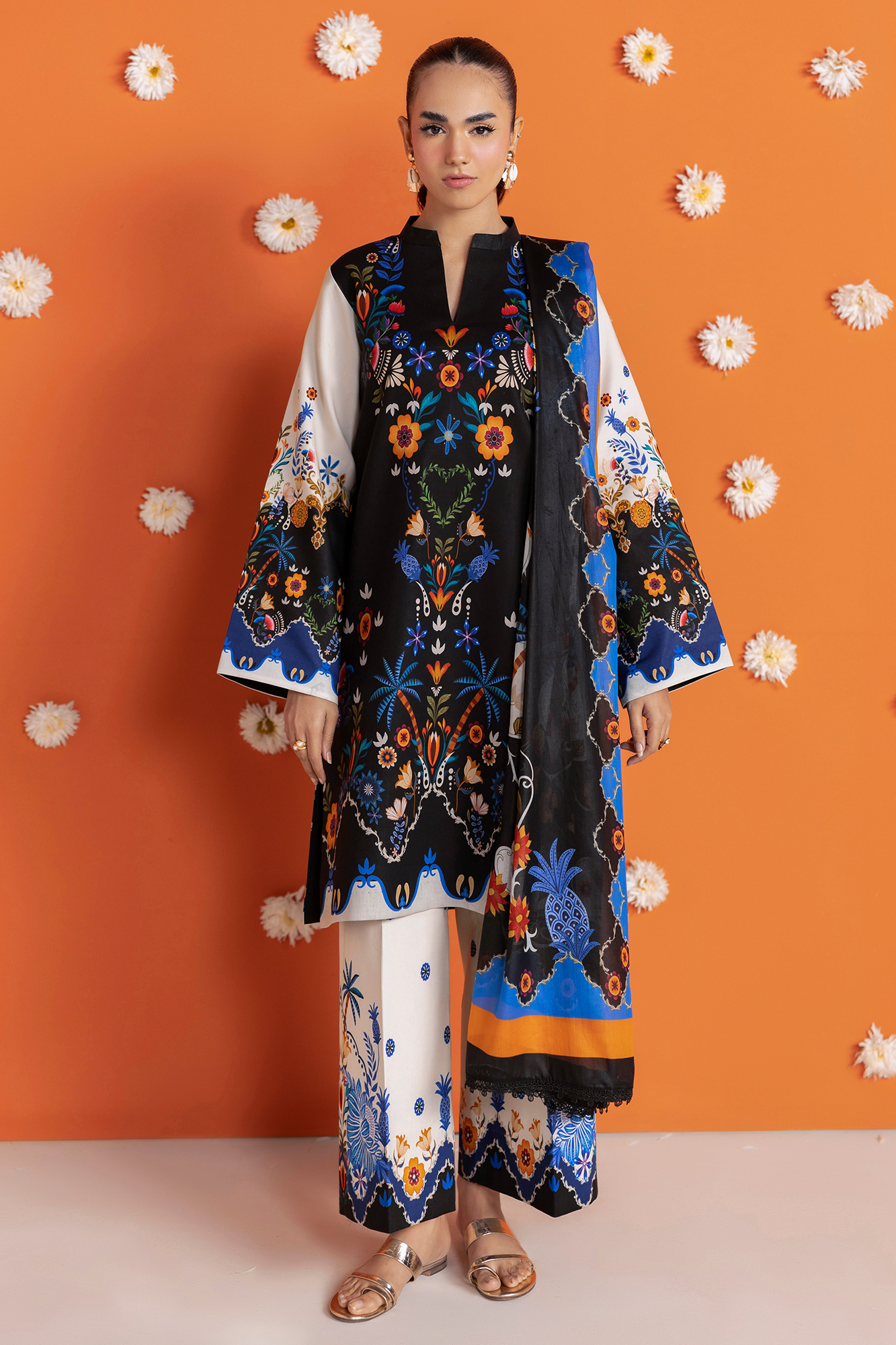 Amal Summer Prints 3Pc. Unstitched 09