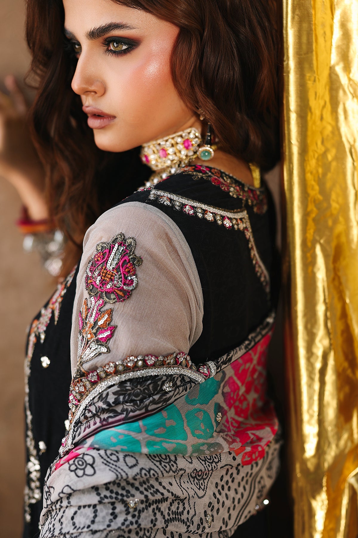 3-pc Unstitched Chiffon Collection VSL25-24