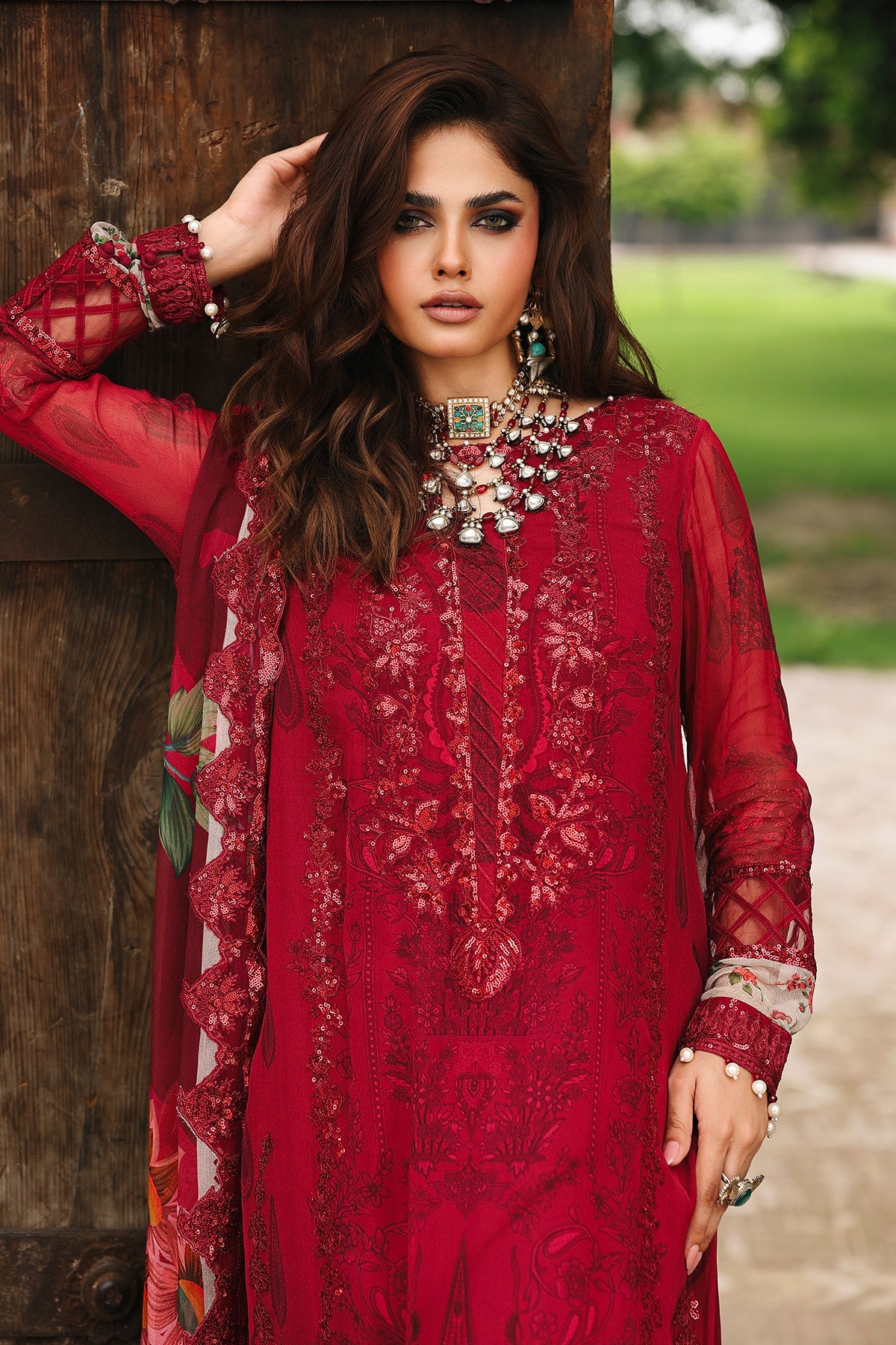 3-pc Unstitched Chiffon Collection VSL25-25