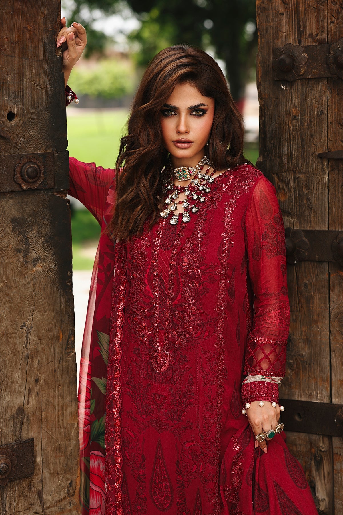 3-pc Unstitched Chiffon Collection VSL25-25