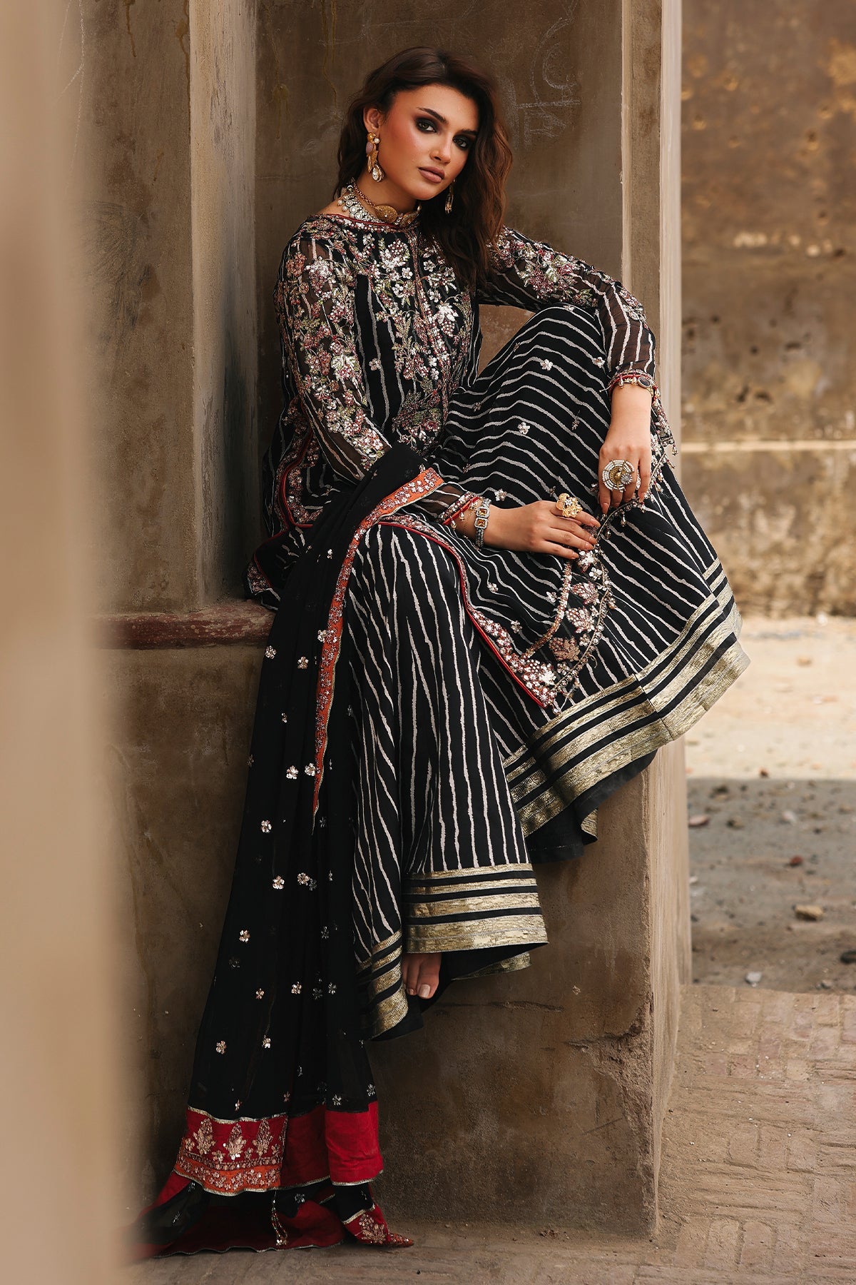 3-pc Unstitched Chiffon Collection VSL25-26