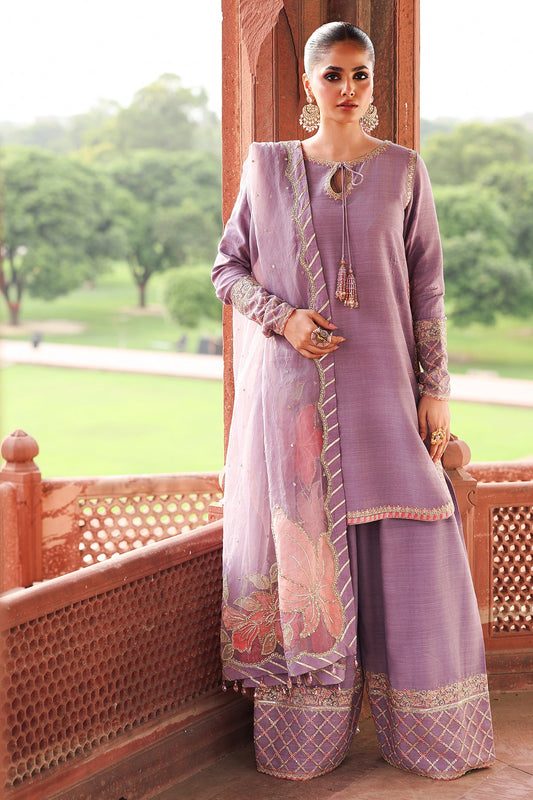 3-PC Embroidered Raw-Silk Suit CMA-5-064