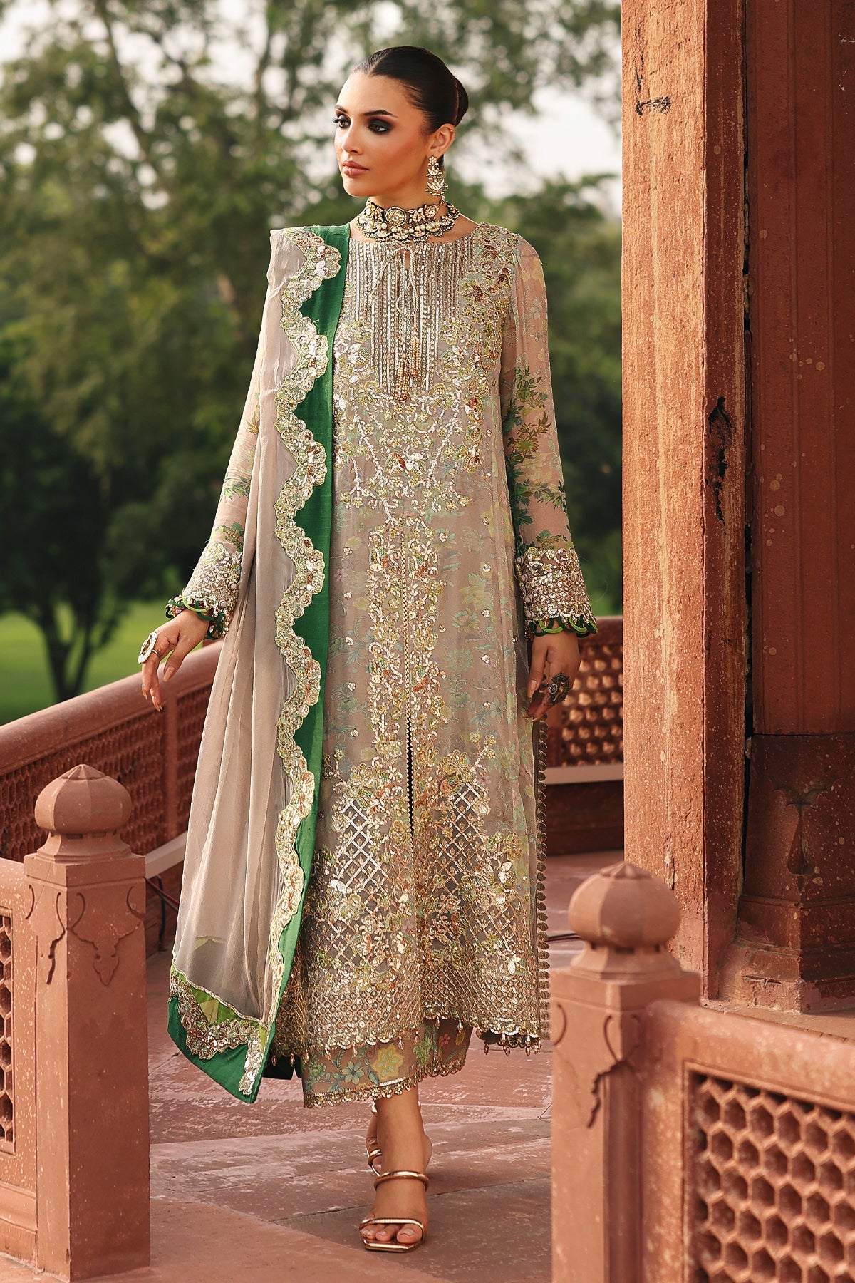 3-pc Unstitched Chiffon Collection VSL25-23