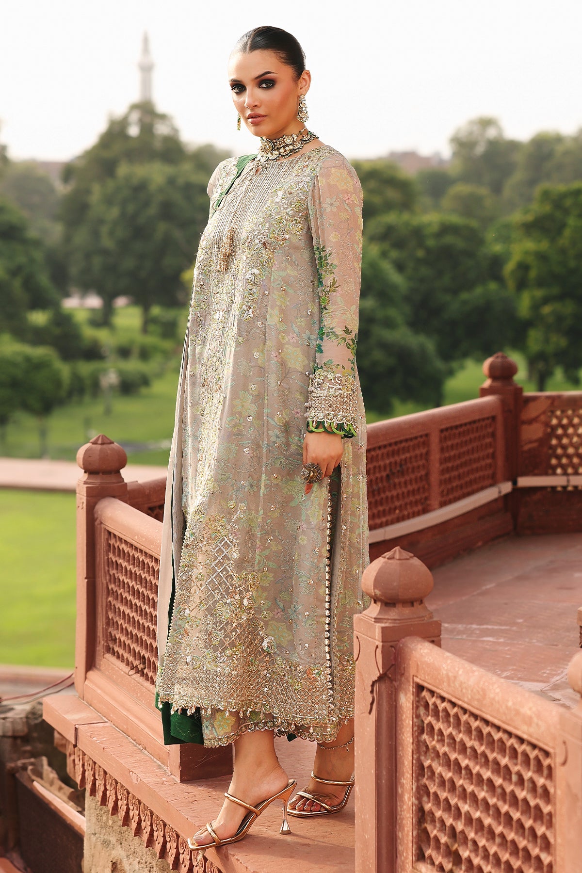 3-pc Unstitched Chiffon Collection VSL25-23