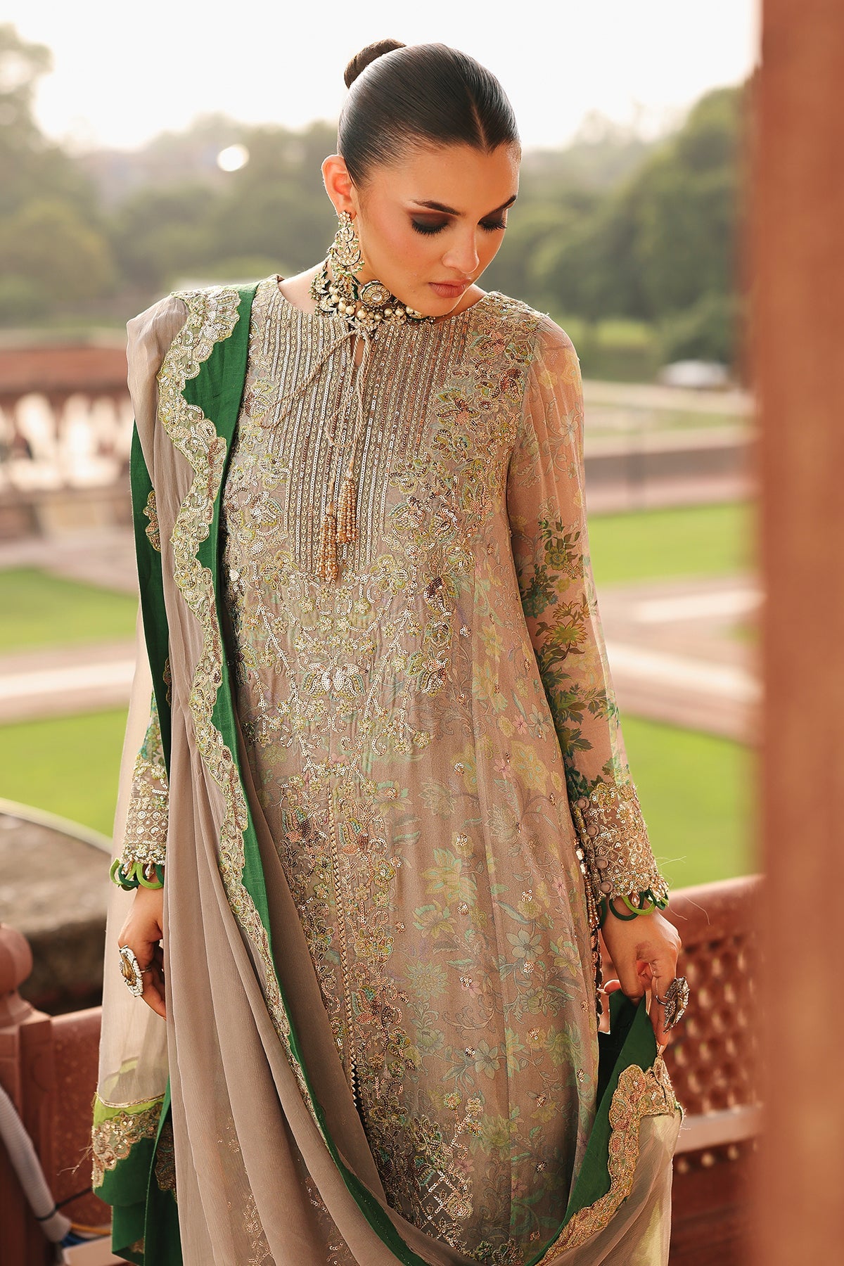 3-pc Unstitched Chiffon Collection VSL25-23