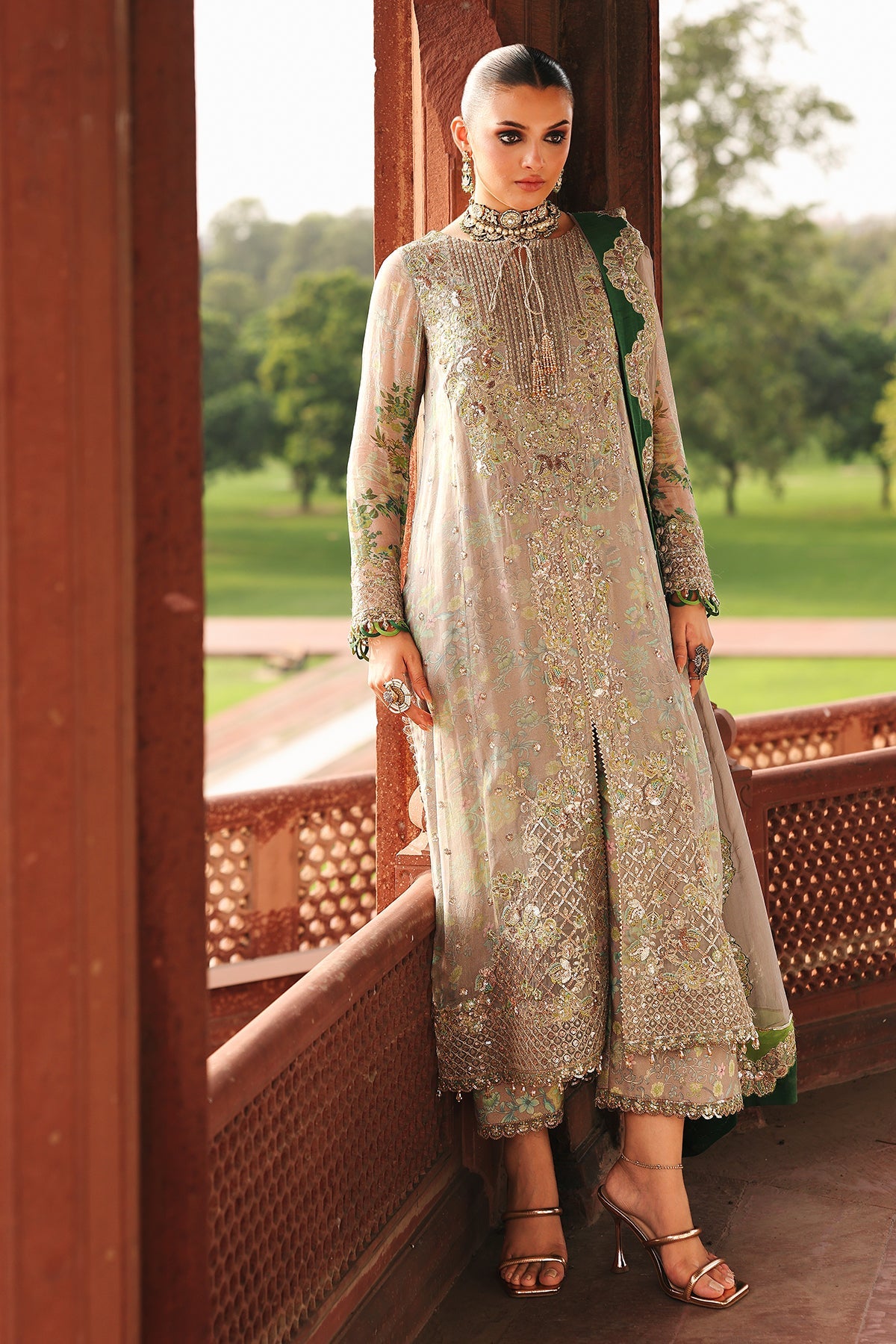 3-pc Unstitched Chiffon Collection VSL25-23