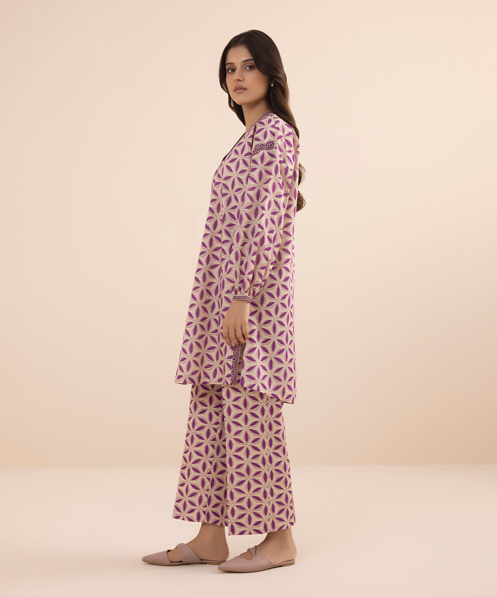 2 PIECE - PRINTED LAWN SUIT