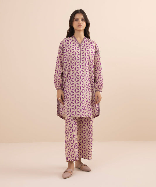 2 PIECE - PRINTED LAWN SUIT