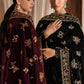 EMBROIDERED VELVET SHAWL VS-71