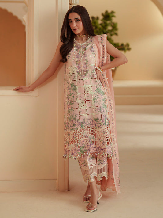 D-111-B | 3 PC Luxury Lawn